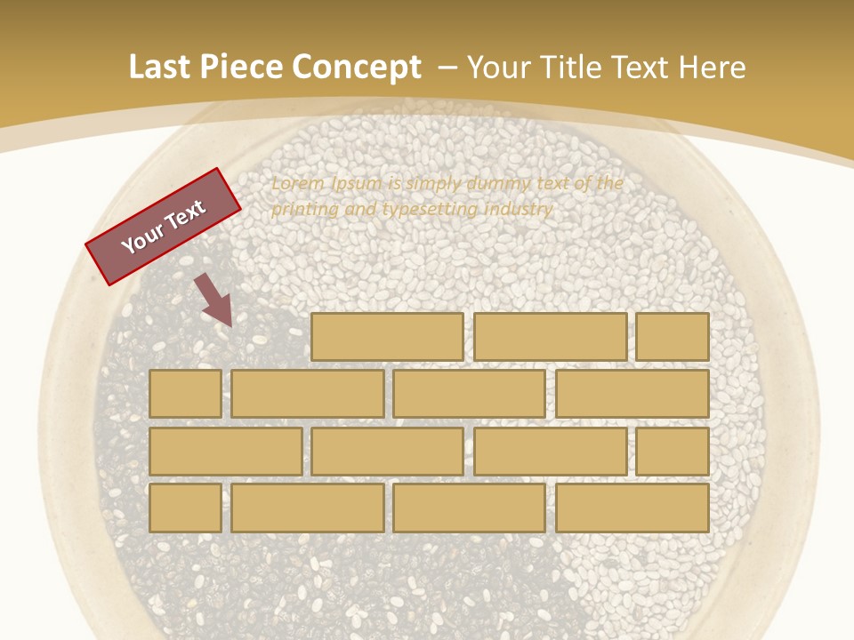 White Salvia Hispanica Antioxidant PowerPoint Template