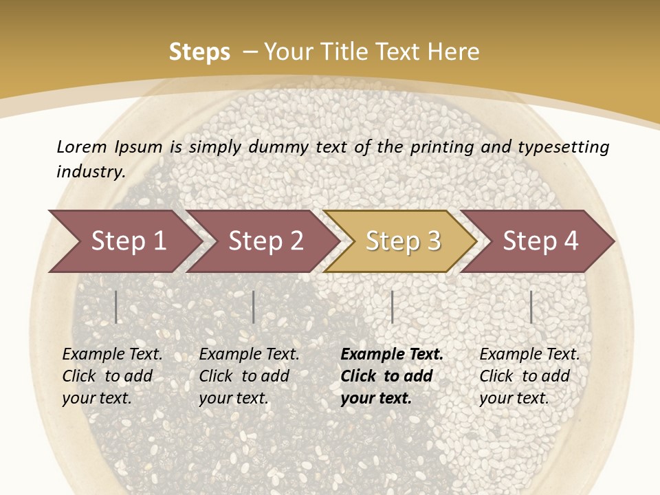 White Salvia Hispanica Antioxidant PowerPoint Template