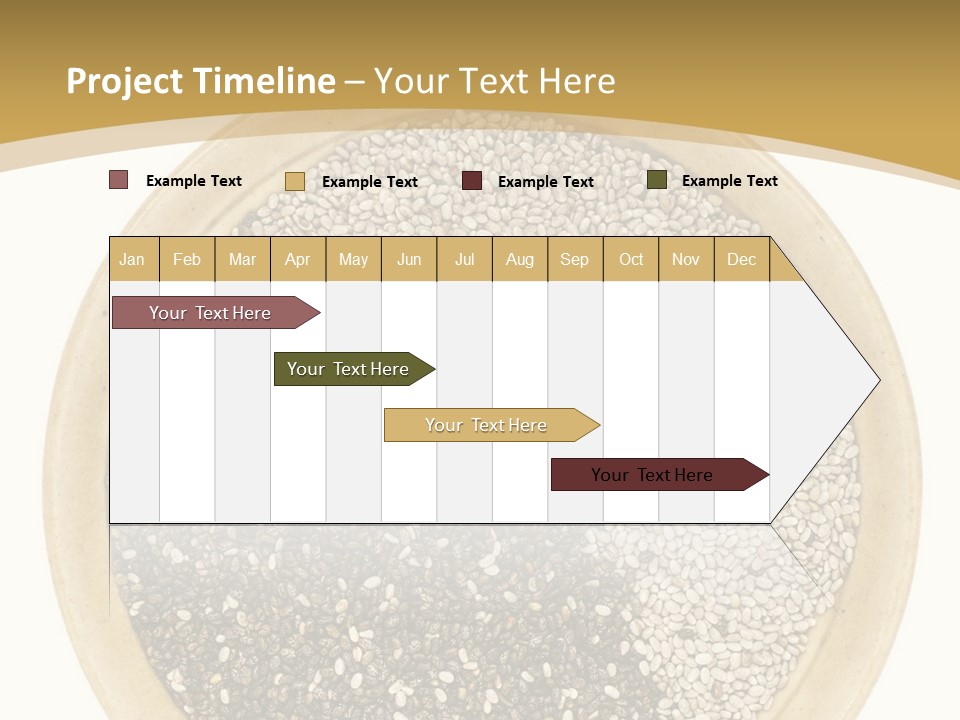 White Salvia Hispanica Antioxidant PowerPoint Template