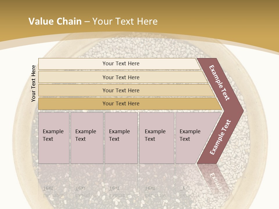 White Salvia Hispanica Antioxidant PowerPoint Template