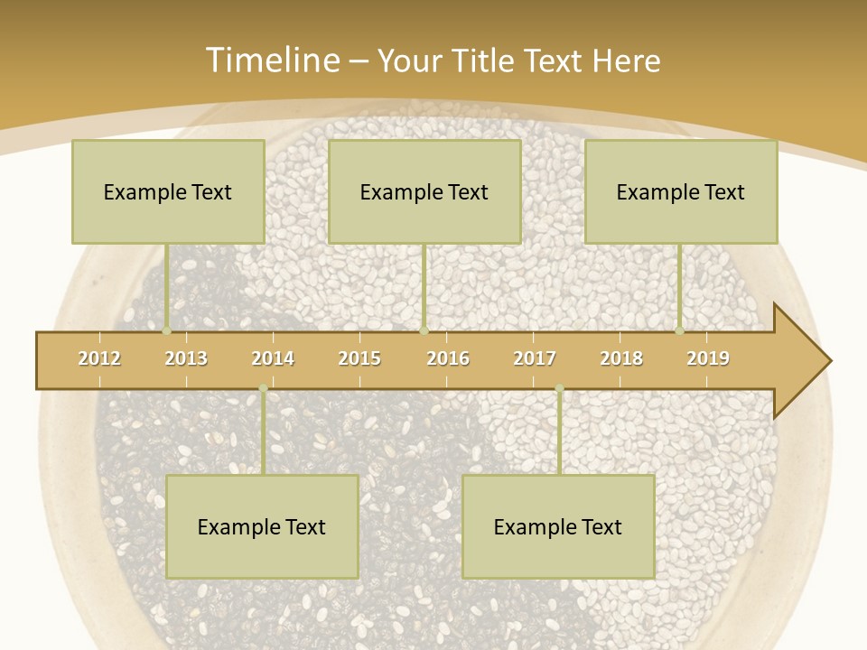 White Salvia Hispanica Antioxidant PowerPoint Template