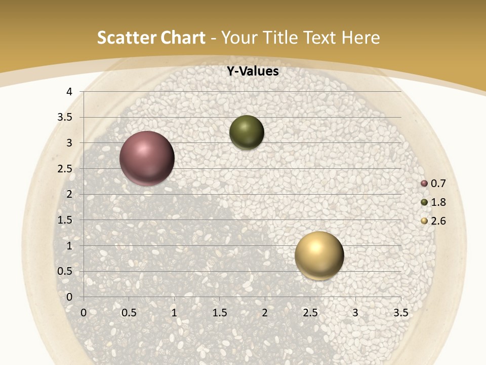 White Salvia Hispanica Antioxidant PowerPoint Template