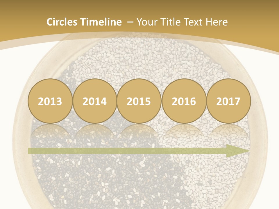 White Salvia Hispanica Antioxidant PowerPoint Template