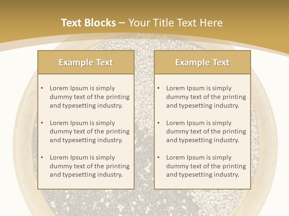 White Salvia Hispanica Antioxidant PowerPoint Template