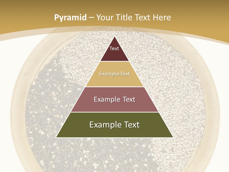 White Salvia Hispanica Antioxidant PowerPoint Template