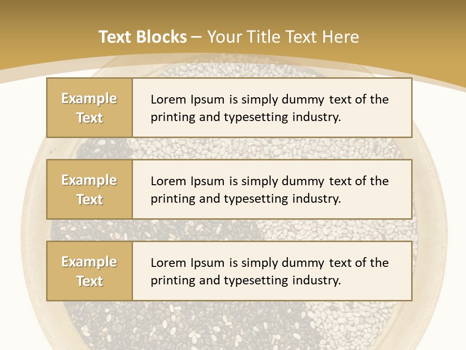 White Salvia Hispanica Antioxidant PowerPoint Template