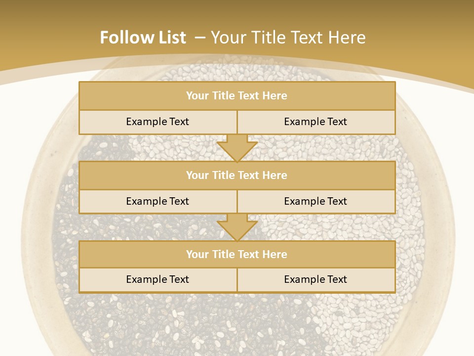 White Salvia Hispanica Antioxidant PowerPoint Template