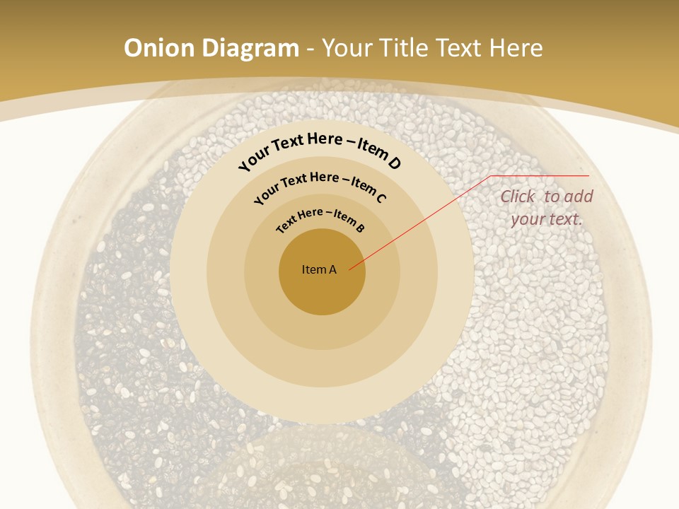 White Salvia Hispanica Antioxidant PowerPoint Template