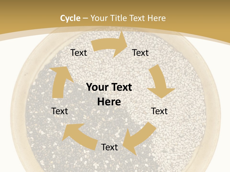 White Salvia Hispanica Antioxidant PowerPoint Template