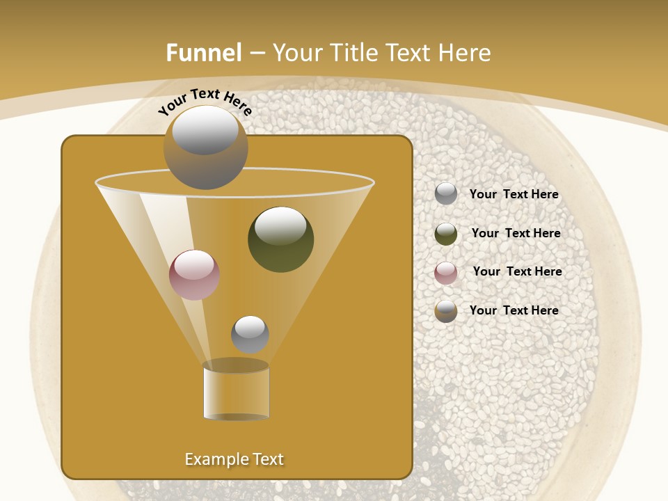 White Salvia Hispanica Antioxidant PowerPoint Template