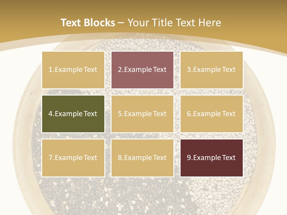 White Salvia Hispanica Antioxidant PowerPoint Template