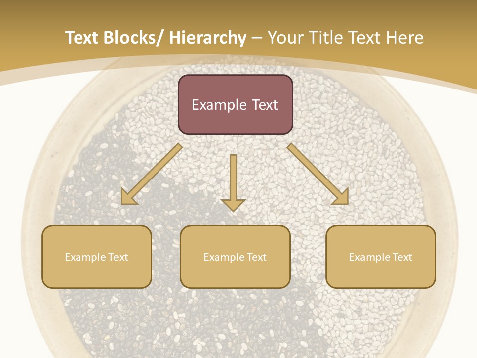 White Salvia Hispanica Antioxidant PowerPoint Template