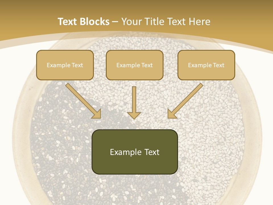 White Salvia Hispanica Antioxidant PowerPoint Template