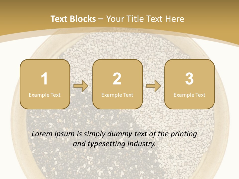 White Salvia Hispanica Antioxidant PowerPoint Template