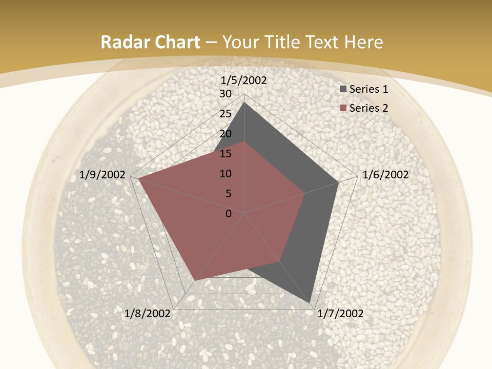 White Salvia Hispanica Antioxidant PowerPoint Template