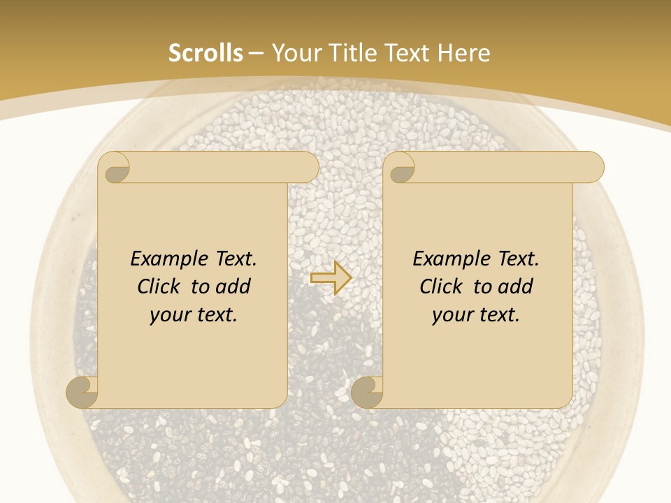 White Salvia Hispanica Antioxidant PowerPoint Template