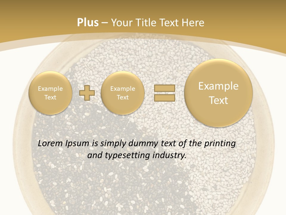 White Salvia Hispanica Antioxidant PowerPoint Template