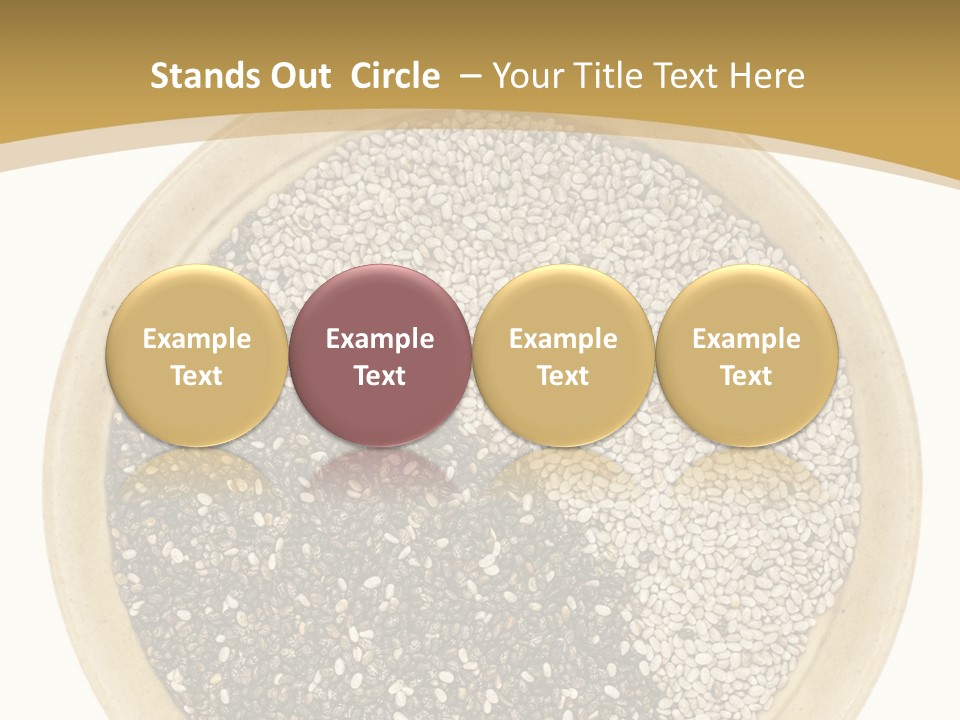 White Salvia Hispanica Antioxidant PowerPoint Template