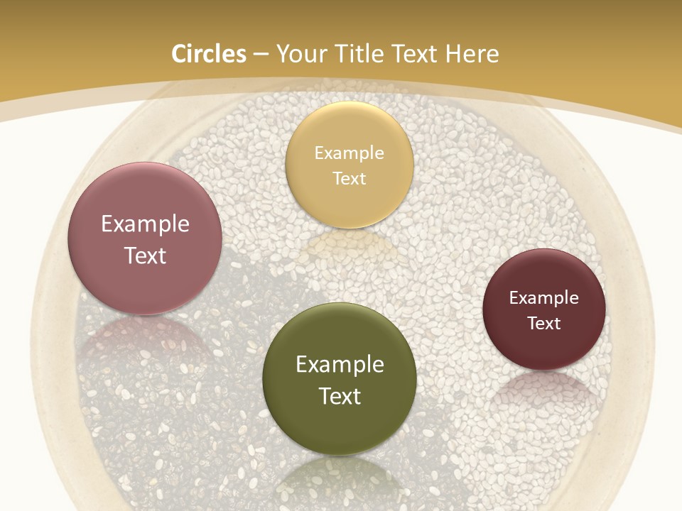 White Salvia Hispanica Antioxidant PowerPoint Template