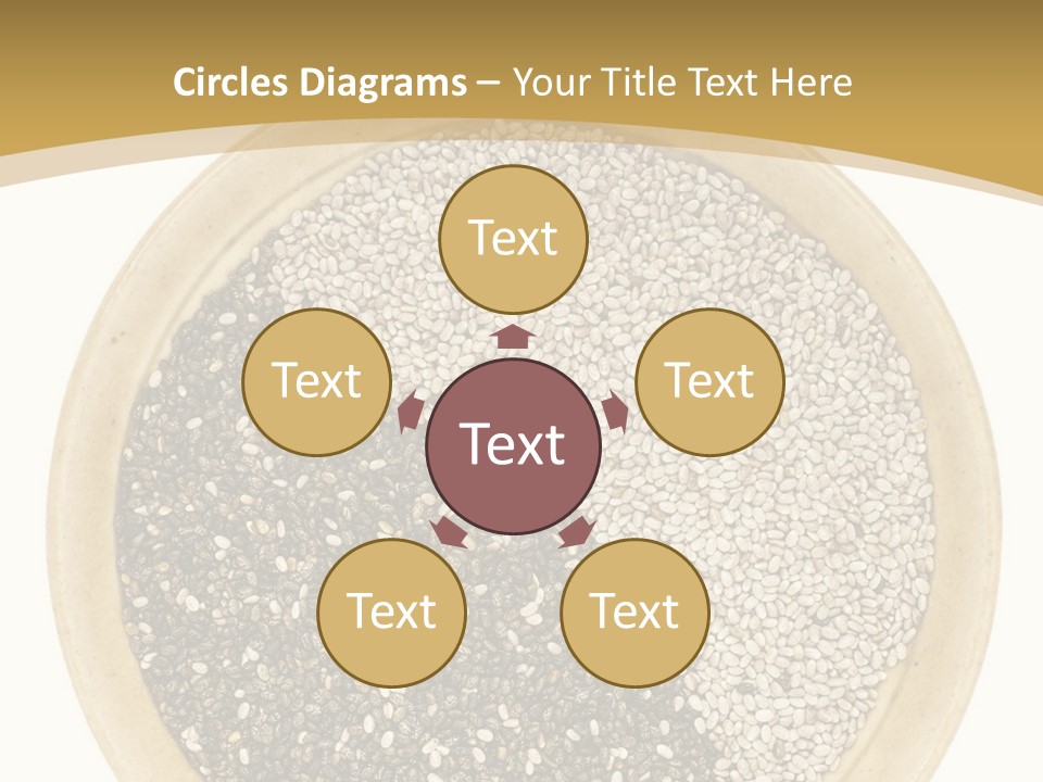 White Salvia Hispanica Antioxidant PowerPoint Template