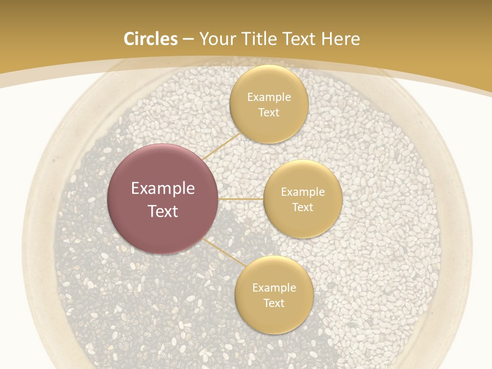 White Salvia Hispanica Antioxidant PowerPoint Template