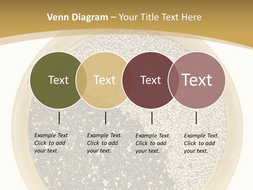 White Salvia Hispanica Antioxidant PowerPoint Template