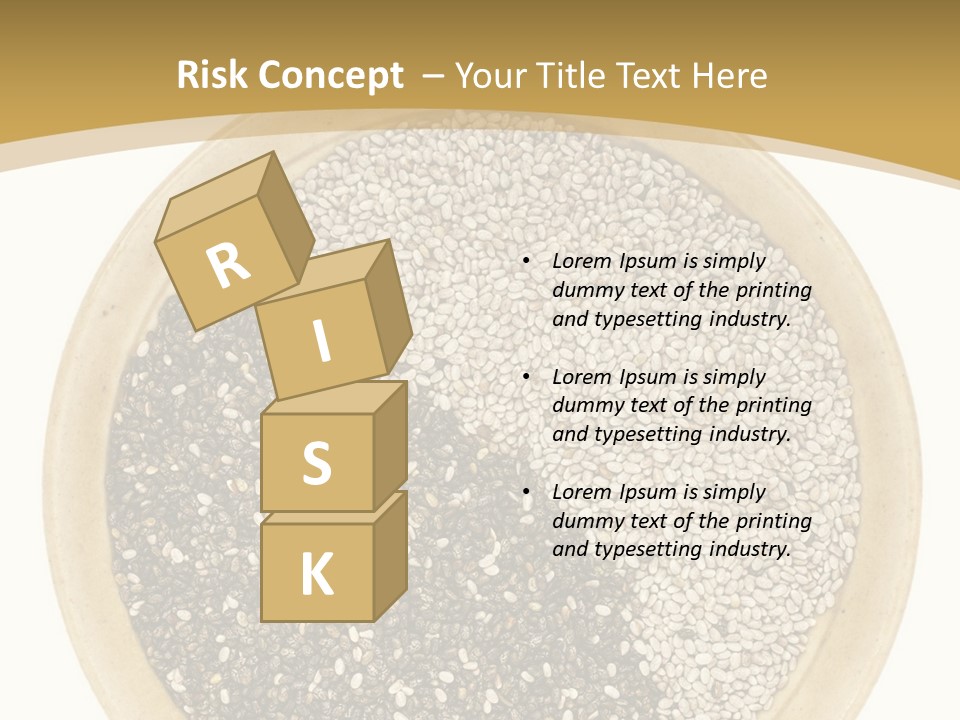 White Salvia Hispanica Antioxidant PowerPoint Template