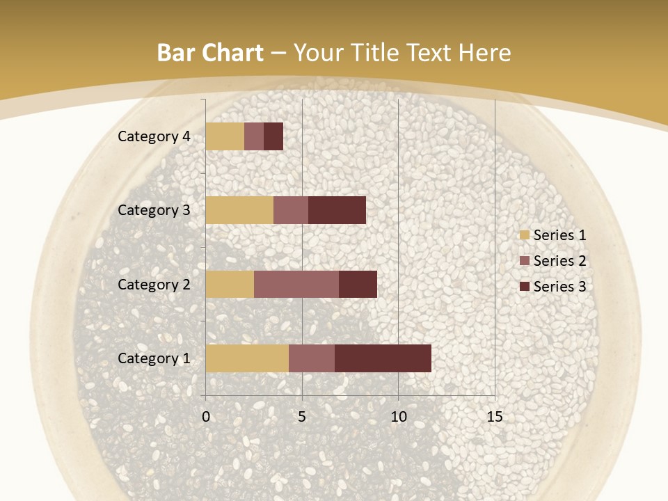 White Salvia Hispanica Antioxidant PowerPoint Template