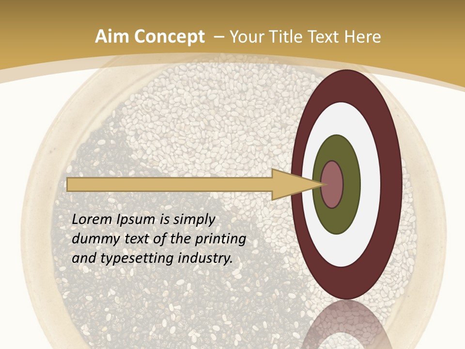 White Salvia Hispanica Antioxidant PowerPoint Template