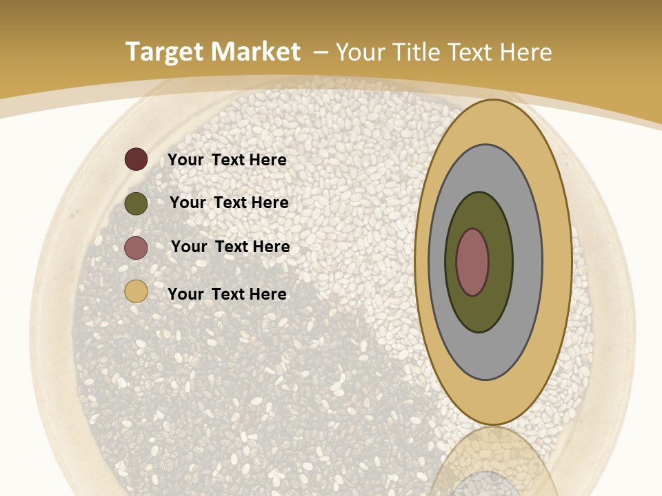 White Salvia Hispanica Antioxidant PowerPoint Template