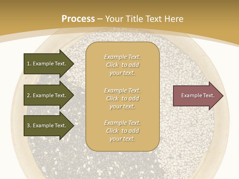White Salvia Hispanica Antioxidant PowerPoint Template