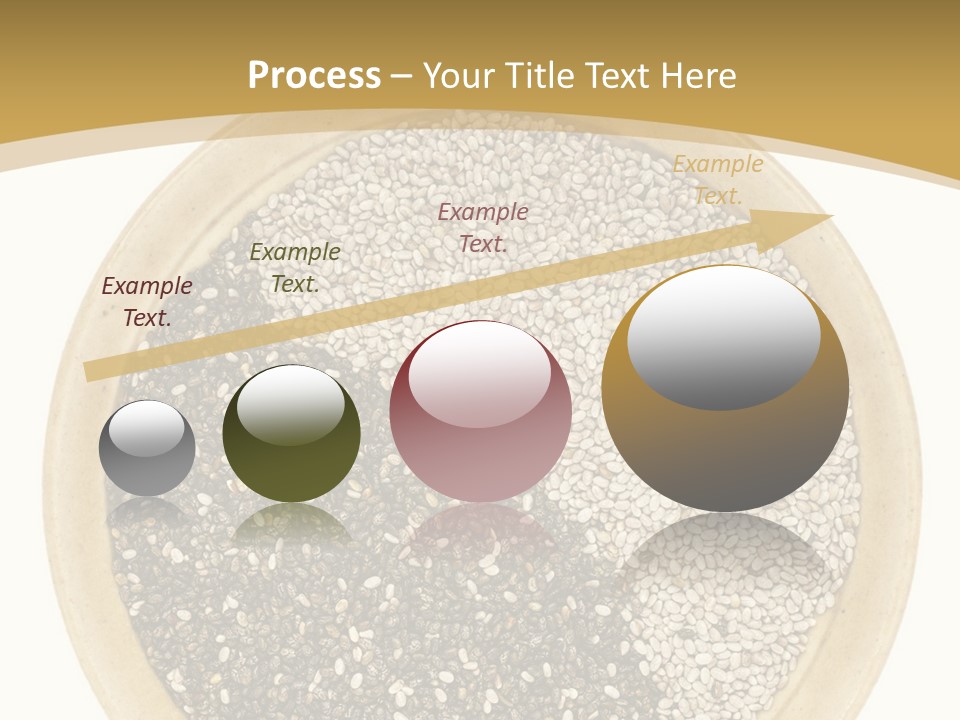 White Salvia Hispanica Antioxidant PowerPoint Template