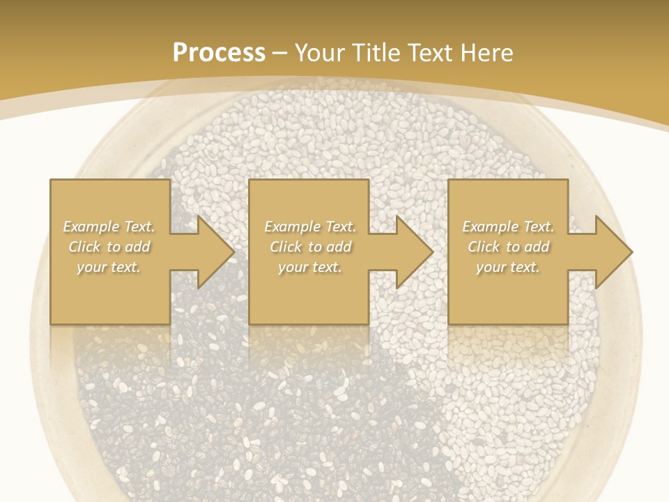 White Salvia Hispanica Antioxidant PowerPoint Template