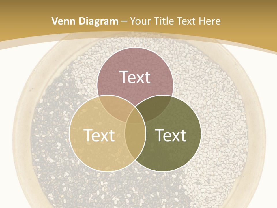 White Salvia Hispanica Antioxidant PowerPoint Template