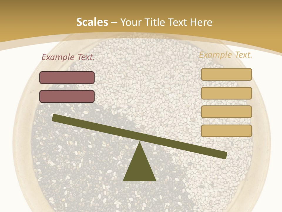 White Salvia Hispanica Antioxidant PowerPoint Template
