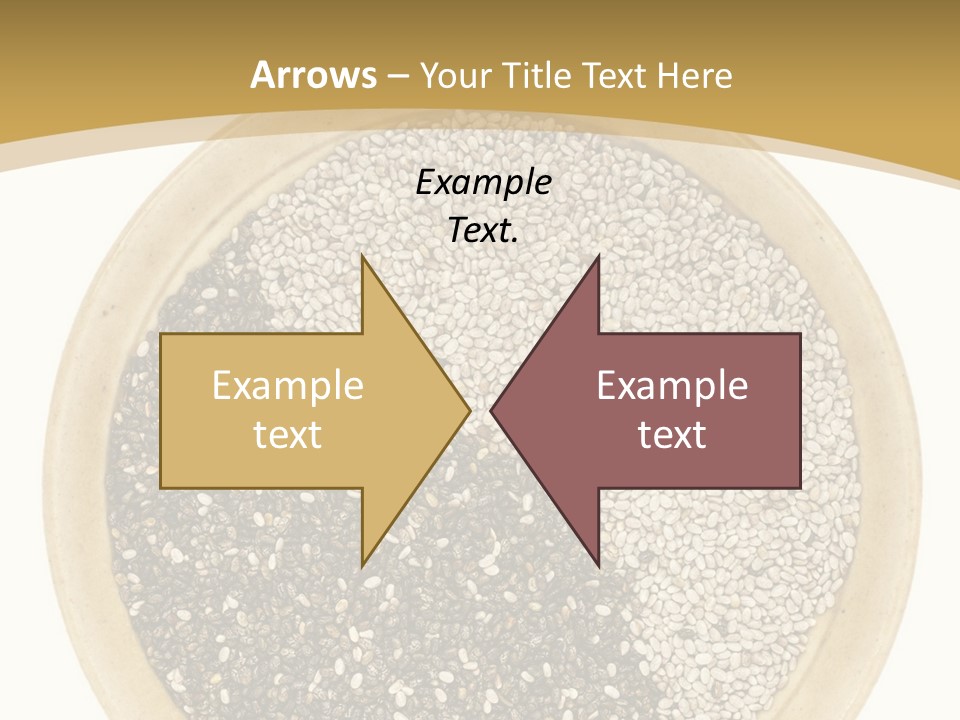 White Salvia Hispanica Antioxidant PowerPoint Template