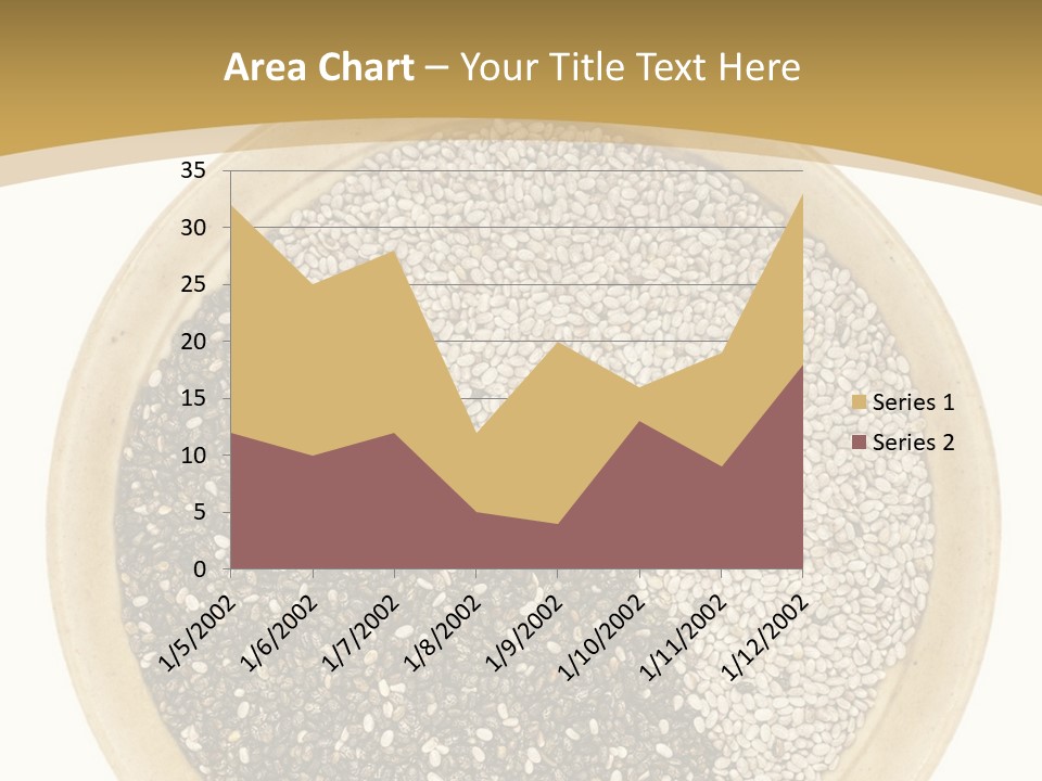 White Salvia Hispanica Antioxidant PowerPoint Template