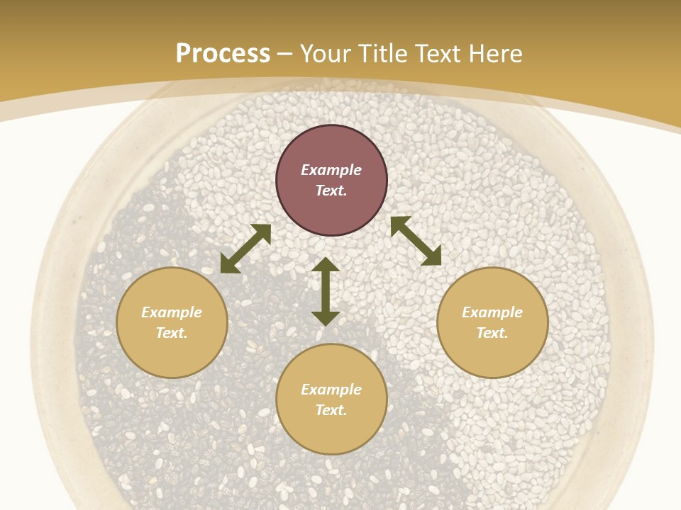 White Salvia Hispanica Antioxidant PowerPoint Template