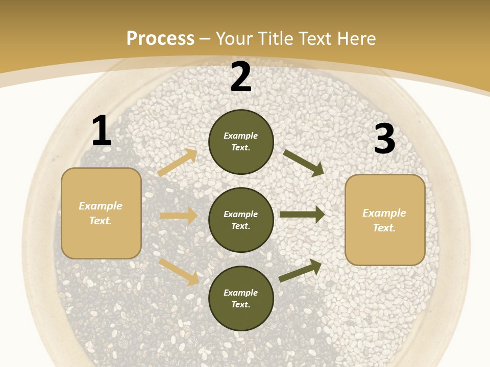 White Salvia Hispanica Antioxidant PowerPoint Template