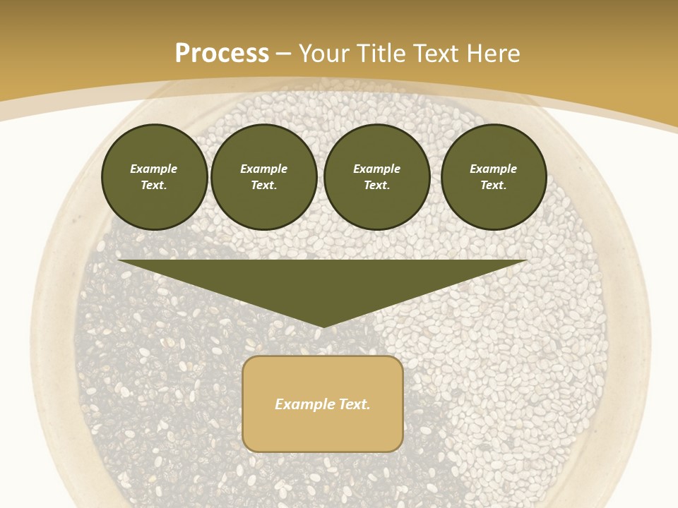 White Salvia Hispanica Antioxidant PowerPoint Template