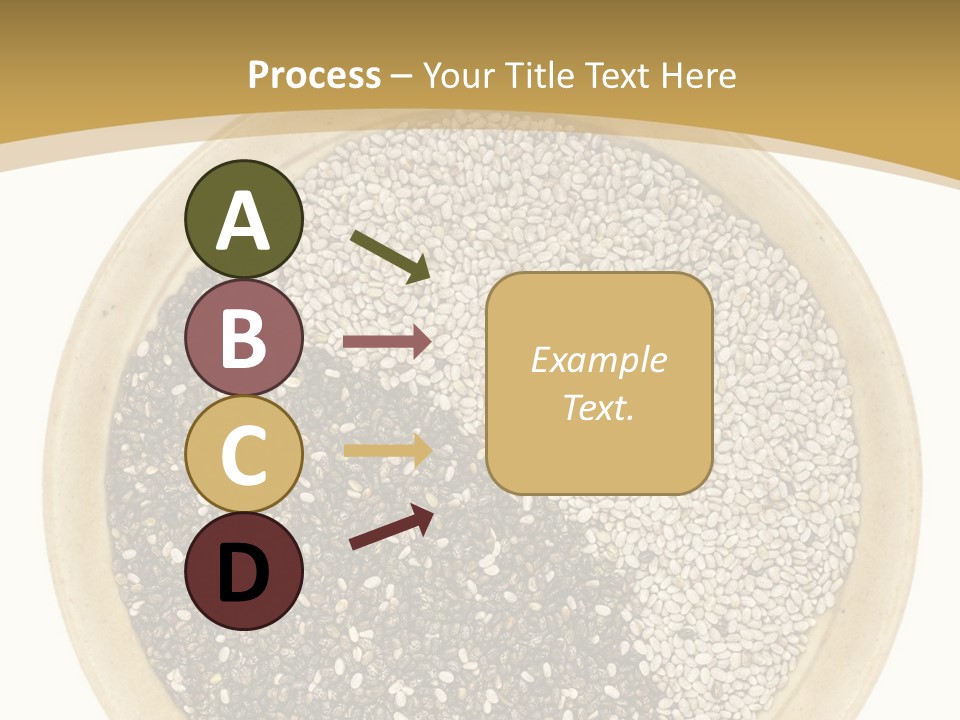 White Salvia Hispanica Antioxidant PowerPoint Template