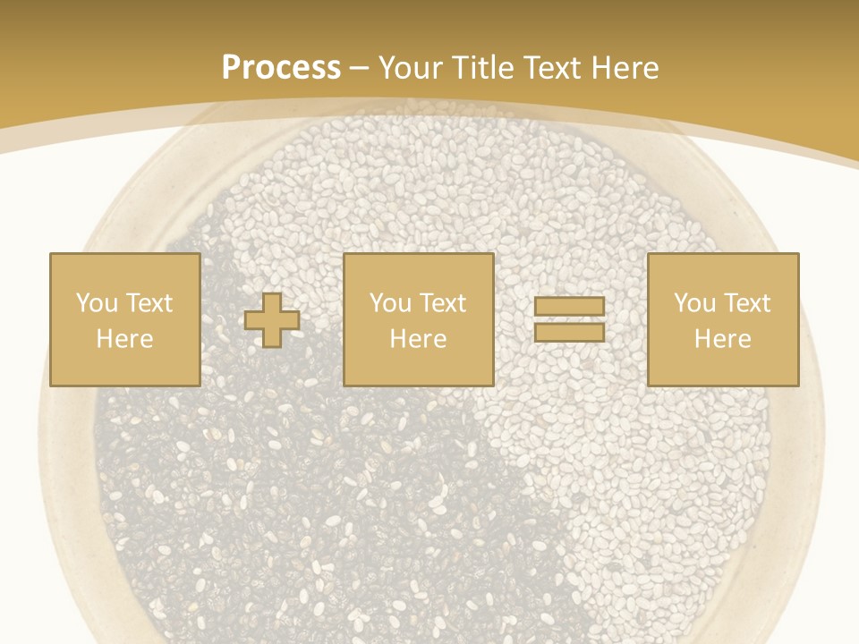 White Salvia Hispanica Antioxidant PowerPoint Template