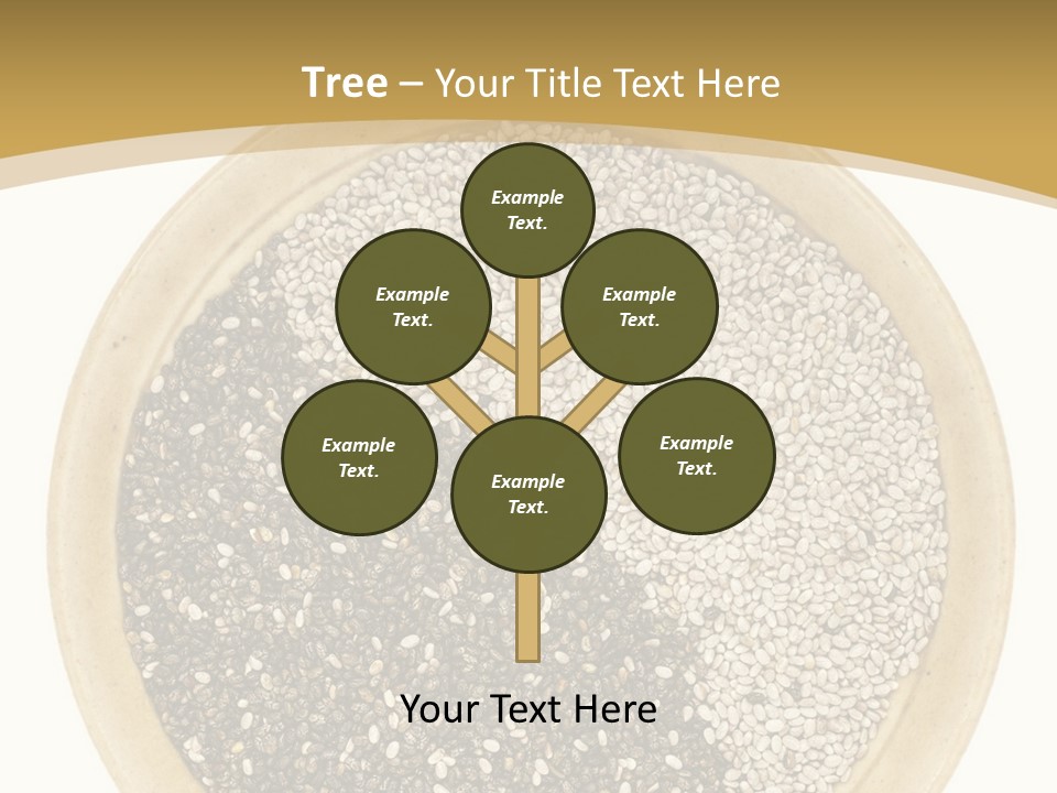 White Salvia Hispanica Antioxidant PowerPoint Template