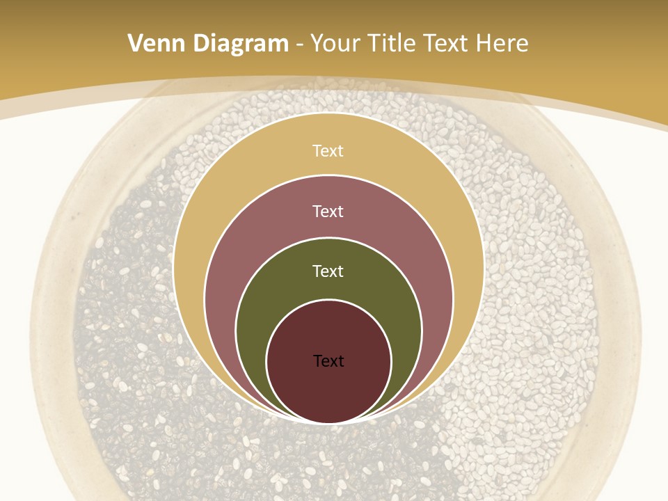 White Salvia Hispanica Antioxidant PowerPoint Template