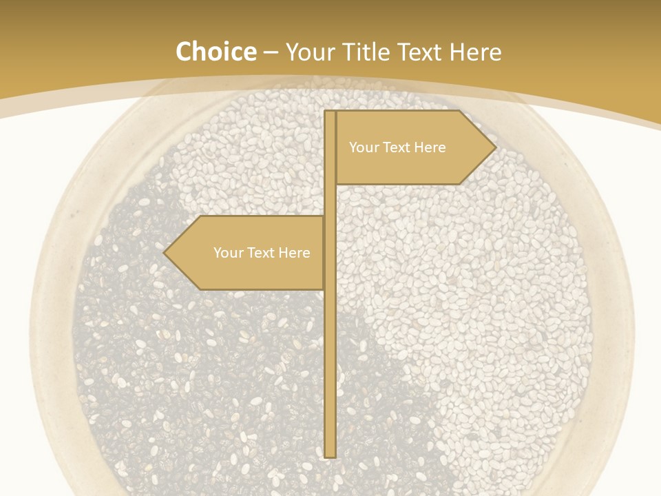 White Salvia Hispanica Antioxidant PowerPoint Template