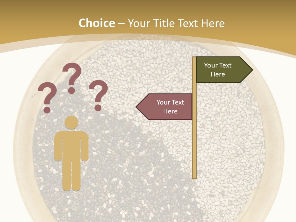 White Salvia Hispanica Antioxidant PowerPoint Template