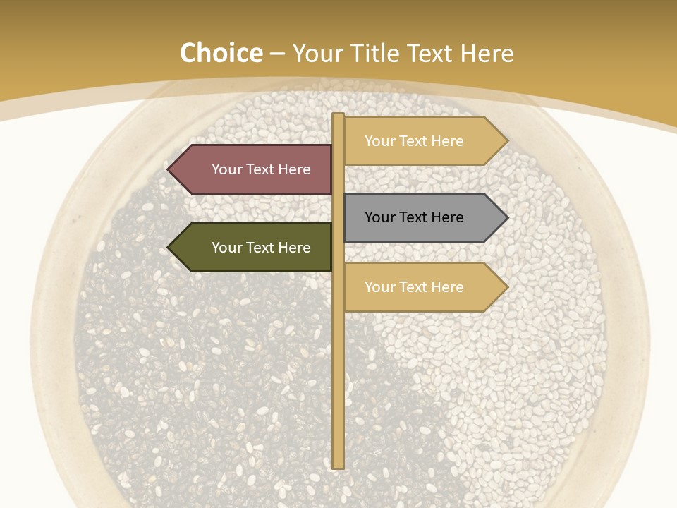 White Salvia Hispanica Antioxidant PowerPoint Template