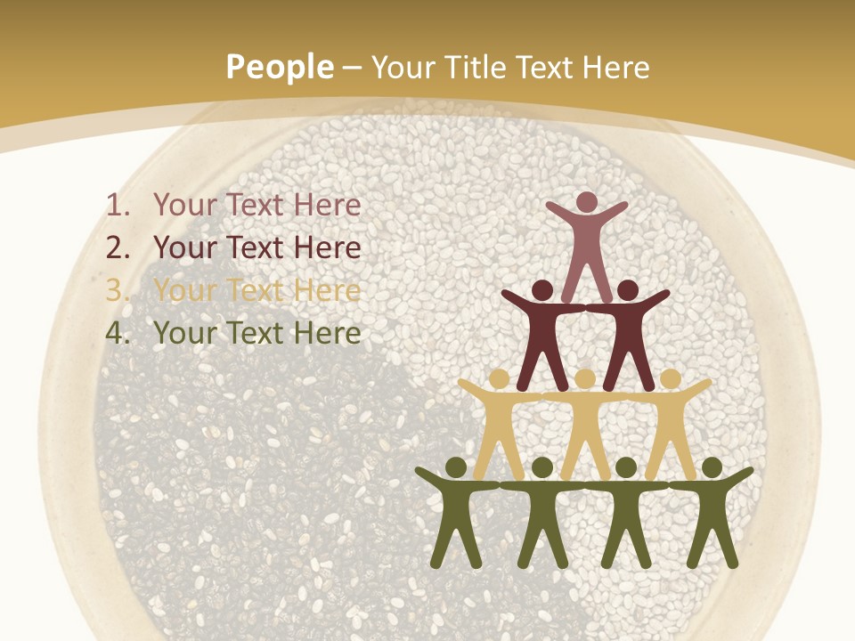 White Salvia Hispanica Antioxidant PowerPoint Template