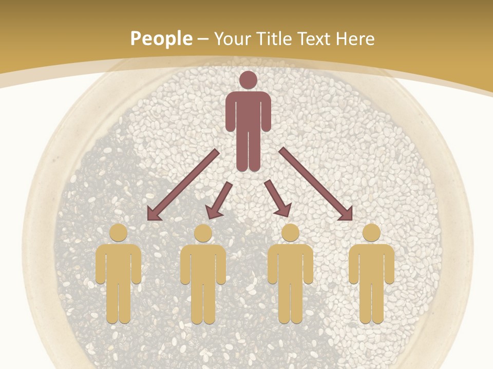 White Salvia Hispanica Antioxidant PowerPoint Template