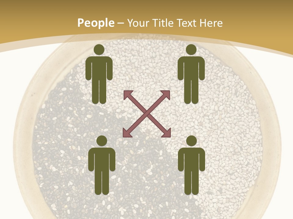 White Salvia Hispanica Antioxidant PowerPoint Template